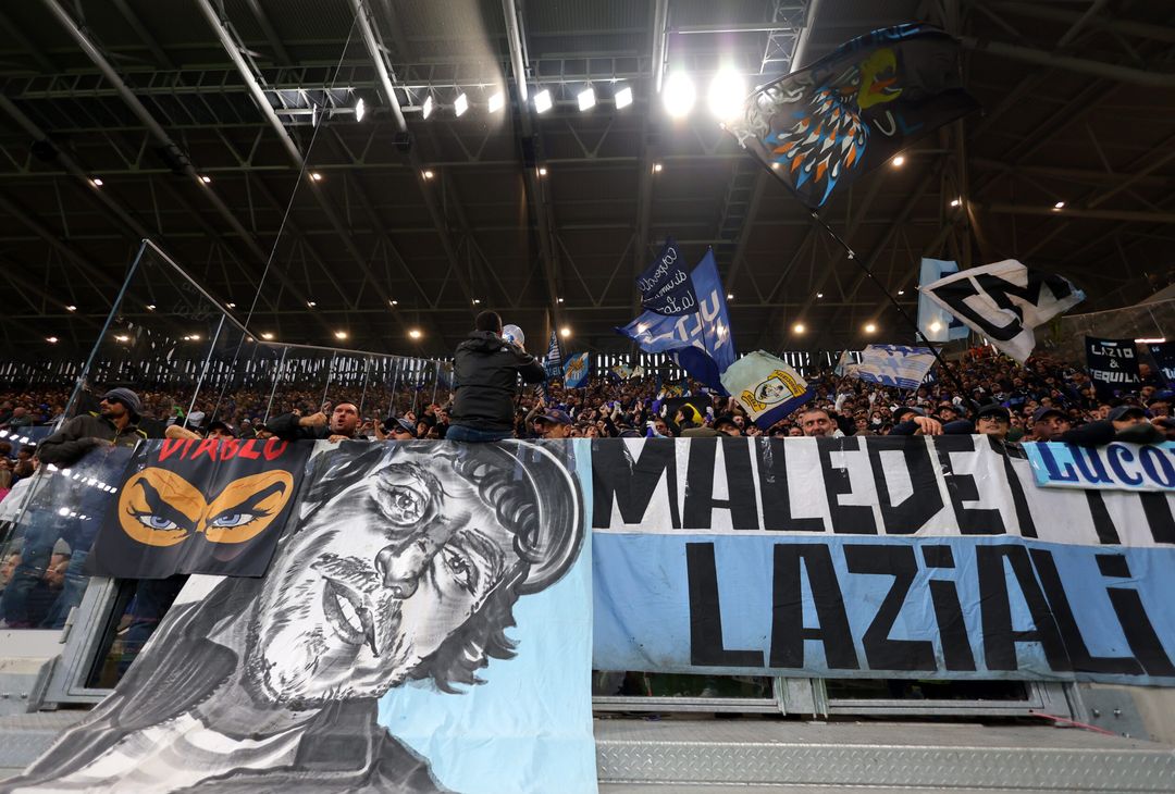 Tifosi Lazio a Bergamo