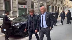 VIDEO FCIN1908 / Inter-Slavia, l’arrivo del presidente Marotta al pranzo UEFA