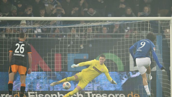 DARMSTADT, GERMANY - FEBRUARY 07: Fraser Hornby of SV Darmstadt 98 scores his team`s first goal during the 2. Bundesliga match between SV Darmstadt 98 and 1. FC Kaiserslautern at Merck-Stadion am Böllenfalltor on February 07, 2026 in Darmstadt, Germany. (Photo by Christian Kaspar-Bartke/Getty Images) 2 Bundesliga, Dresda-Darmstadt: diretta live e probabili formazioni - immagine 1