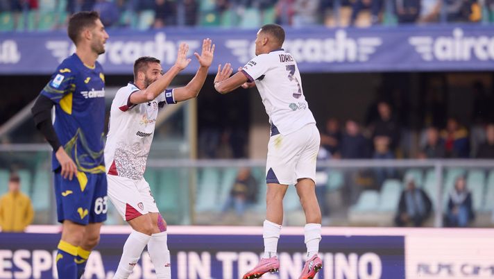 GETTY IMAGES  Niente da fare, il Verona non vince. Beffa del Cagliari al 92′, è 2-2 al Bentegodi - immagine 1