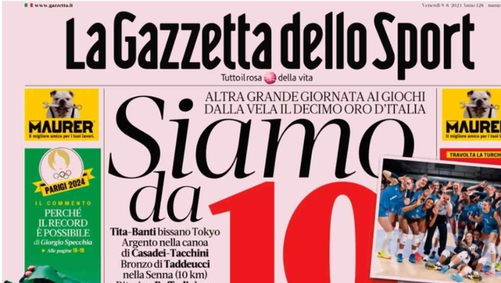 PRIMA PAGINA DELLA GAZZETTA DELLO SPORT OGGI: “Koopmeiners caos, presenta il certificato” - immagine 1