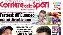 PRIMA PAGINA CORRIERE DELLO SPORT OGGI: “Napoli: la legge di Conte”