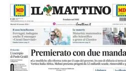 PRIMA PAGINA IL MATTINO OGGI: “Panchina d’oro a Spalletti: “Ancora mi emoziono””
