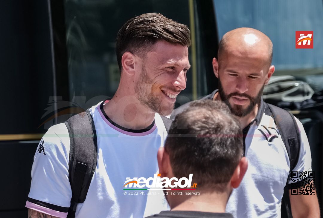 FOTO Palermo, Brunori e compagni in partenza per Chiavari: la gallery - immagine 24