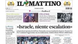 PRIMA PAGINA IL MATTINO OGGI: “Fischi al sole”