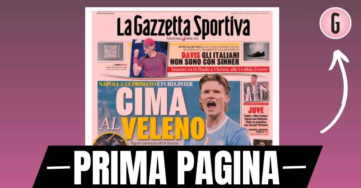 prima pagina gazzetta dello sport la vittoria del napoli e tanta serie a da Pianetamilan.it prima pagina gazzetta dello sport la vittoria del napoli e tanta serie a