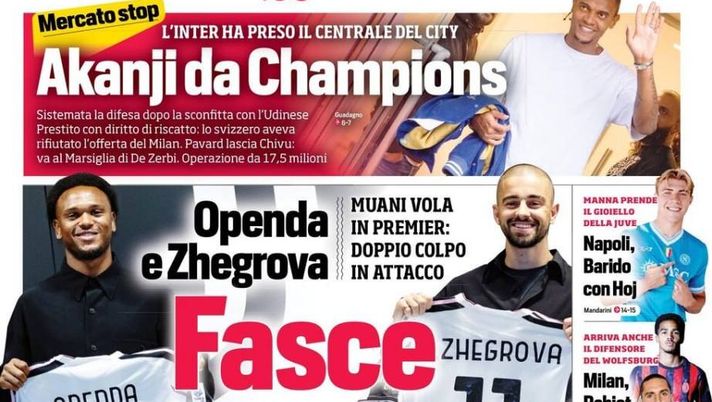 Il Napoli sui media: le prime pagine dei quotidiani di oggi- immagine 1