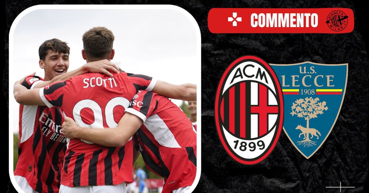 Primavera – Milan Lecce 2 1: i rossoneri tornano al successo