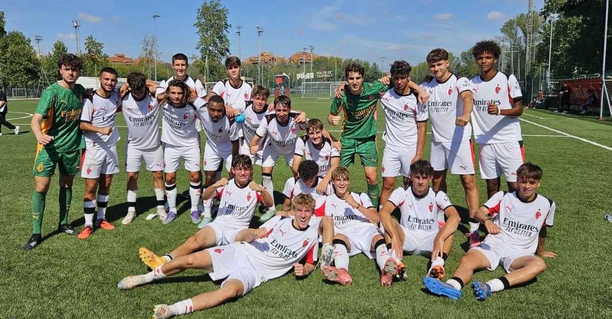 Progetto Milan Futuro, 6 su 6 in questo turno: vince anche l’Under 18