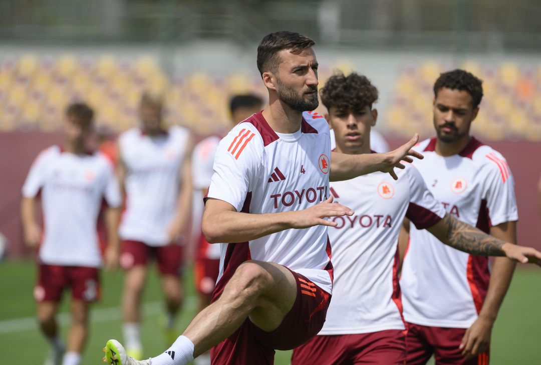 Trigoria, l’allenamento a tre giorni dalla gara con il Torino – FOTO GALLERY - immagine 11