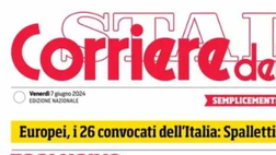 PRIMA PAGINA CORRIERE DELLO SPORT OGGI: “Lukaku chiama Conte: “È il migliore”