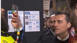 VIDEO – Lo steward lo ferma all’ingresso: Montella non la prende bene