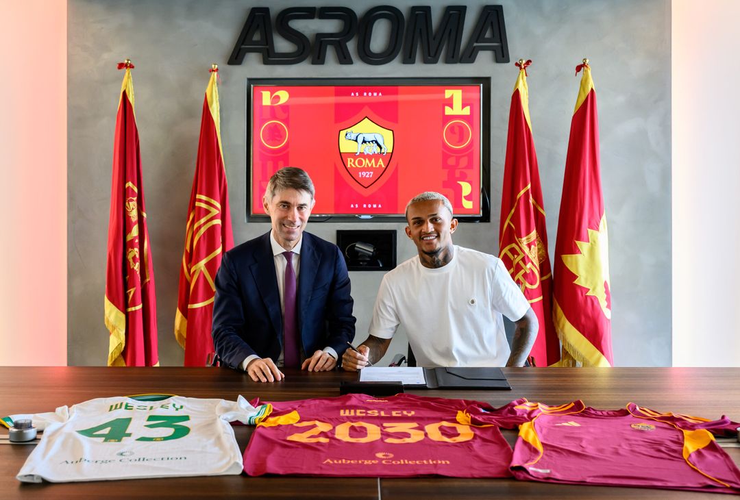 I primi giorni di Wesley alla Roma – FOTO GALLERY - immagine 2