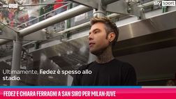 VIDEO/ Fedez al Meazza per Milan-Juve: c’è un motivo se è spesso allo stadio