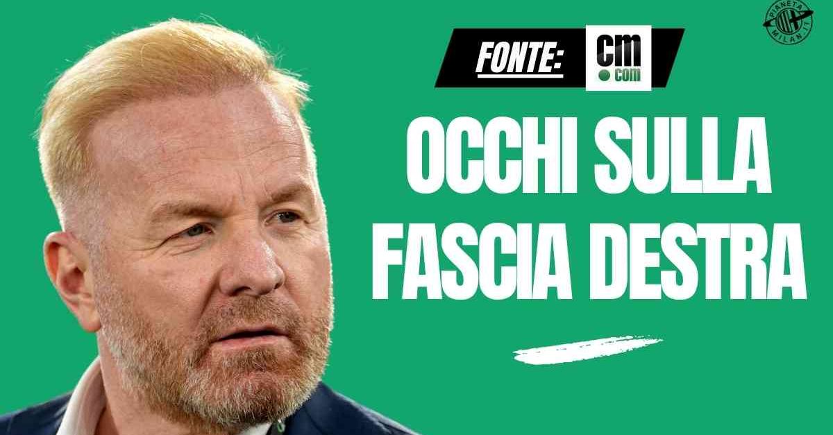 calciomercato milan una fascia destra da rinforzare ecco i due candidati