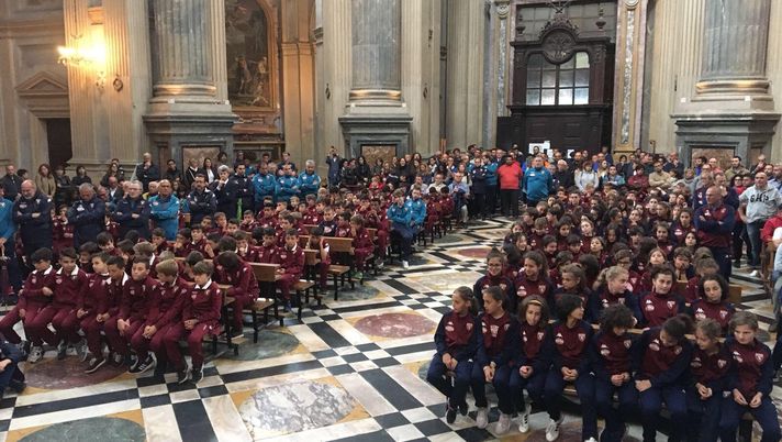 Toro, le giovanili a Superga: l’omelia di Don Robella e la lettura dei nomi - immagine 1