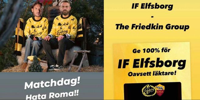 Elfsborg, i tifosi svedesi attaccano Friedkin. E spuntano le foto di Totti e De Rossi- immagine 2