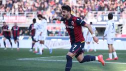 Orsolini ribalta il Cagliari: 2-1 in rimonta. Il Bologna vola