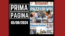 Prima pagina Tuttosport: “Juventus e Inter, scambio Chiesa-Frattesi!”