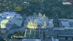 Atlanta: il Georgia Dome implode, addio a tempio Falcons