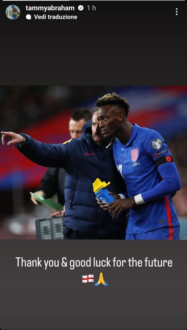 Abraham, il saluto a Southgate: “Grazie e buona fortuna per il futuro”- immagine 2