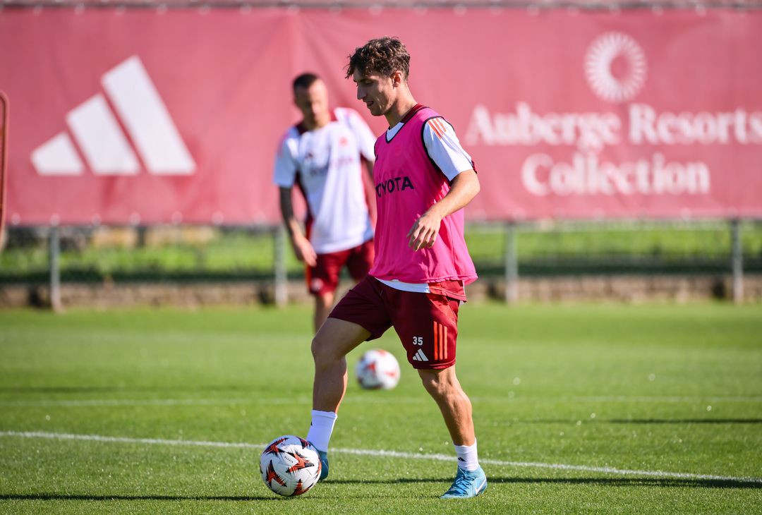 Trigoria, la rifinitura alla vigilia della gara contro l’Union SG – FOTO GALLERY - immagine 21
