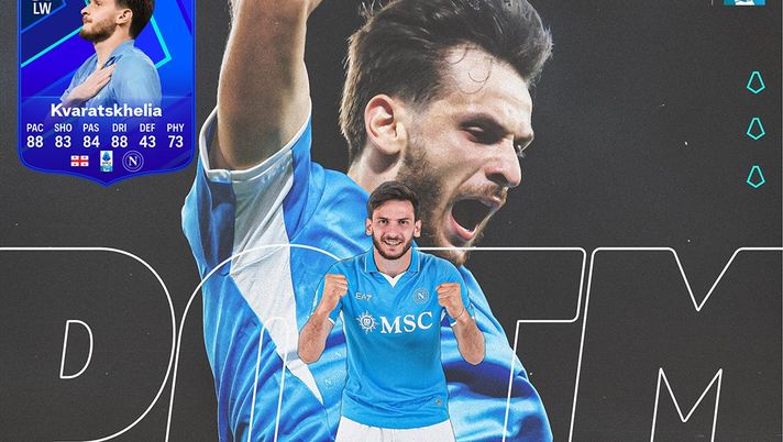 UFFICIALE – Serie A, Kvara è il calciatore del mese: la consegna non avverrà con l’Empoli - immagine 1