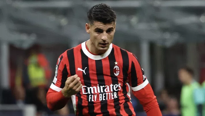 Álvaro Morata AC Milan Milan-Liverpool 1-3 Champions League 2024-2025