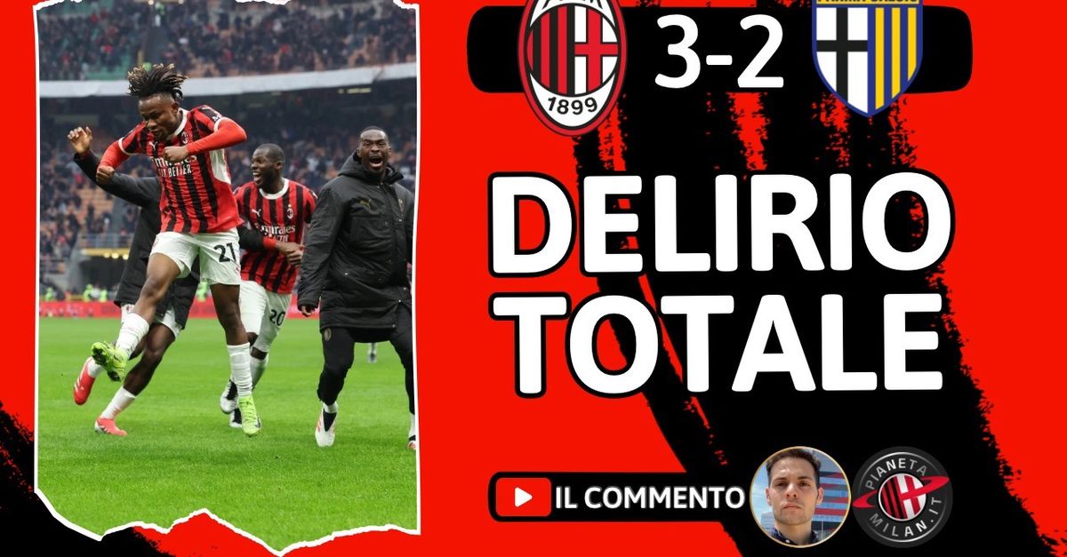 Milan Parma 3 2, vittoria incredibile! Pavlovic enorme. Mentre Leao e Theo…