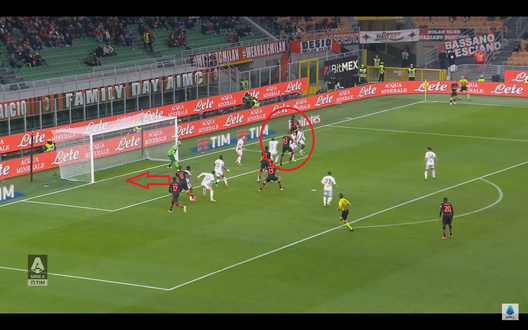 Torino-Milan 1-0, l’analisi del gol: marcature poco strette della difesa granata- immagine 3