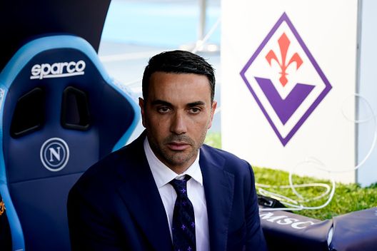 Raffaele Palladino, allenatore della Fiorentina Real Betis-Fiorentina, Palladino