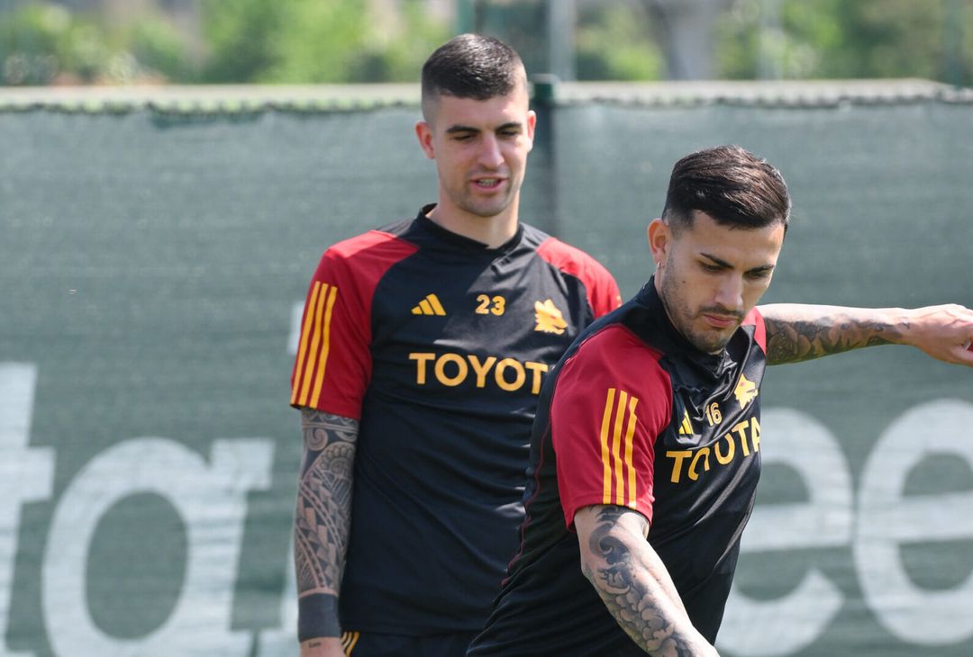 Roma, allenamento tra palestra e campo a Monzello: Dybala c’è – FOTO GALLERY - immagine 50