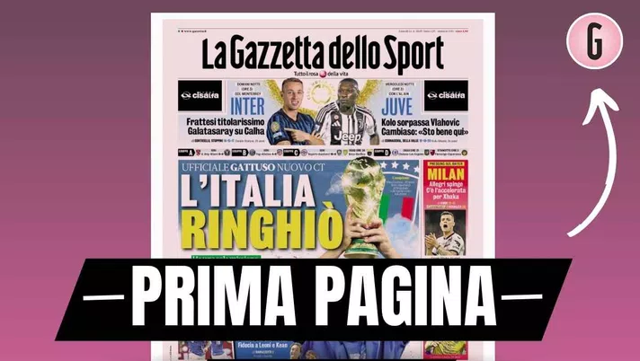Prima pagina Gazzetta dello Sport: 'Milan, Allegri spinge per Xhaka'