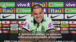 VIDEO Festa City, Ederson: “Ruben Dias ha vomitato nella borsa della madre di Grealish”