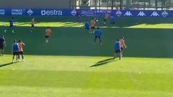 VIDEO VN – Tutti in cerchio per il defaticante dopo la partitella