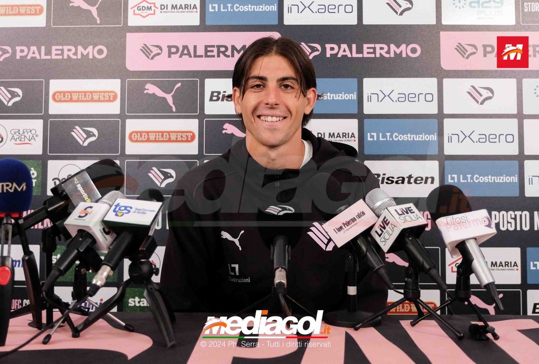 FOTO PALERMO, Filippo Ranocchia in conferenza stampa (Gallery)- immagine 1