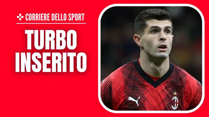 Christian Pulisic (attaccante AC Milan), qui durante Milan-Frosinone 3-1 (Serie A 2023-2024) | News (Getty Images) Christian Pulisic AC Milan Milan-Frosinone 3-1 Serie A 2023-2024