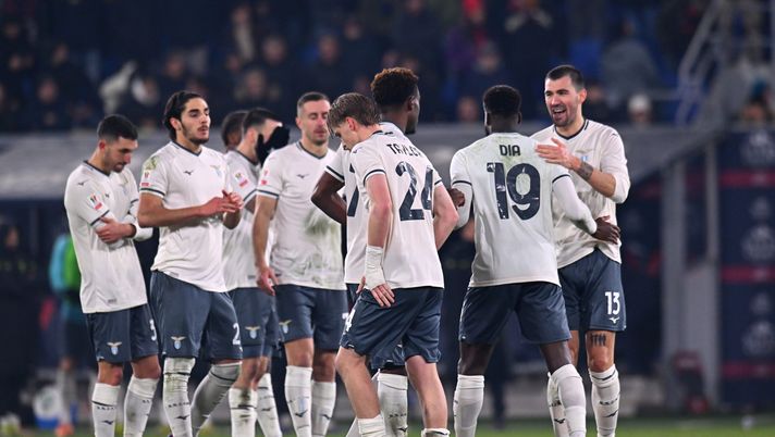 BOLOGNA, ITALY - FEBRUARY 11: Boulaye Dia of Lazio celebrates in the penalty shoot out during the Coppa Italia match between Bologna FC and SS Lazio at Renato Dall'Ara Stadium on February 11, 2026 in Bologna, Italy. (Photo by Alessandro Sabattini/Getty Images) Torino-Lazio, occhio ai diffidati: chi rischia di saltare il Sassuolo - immagine 1